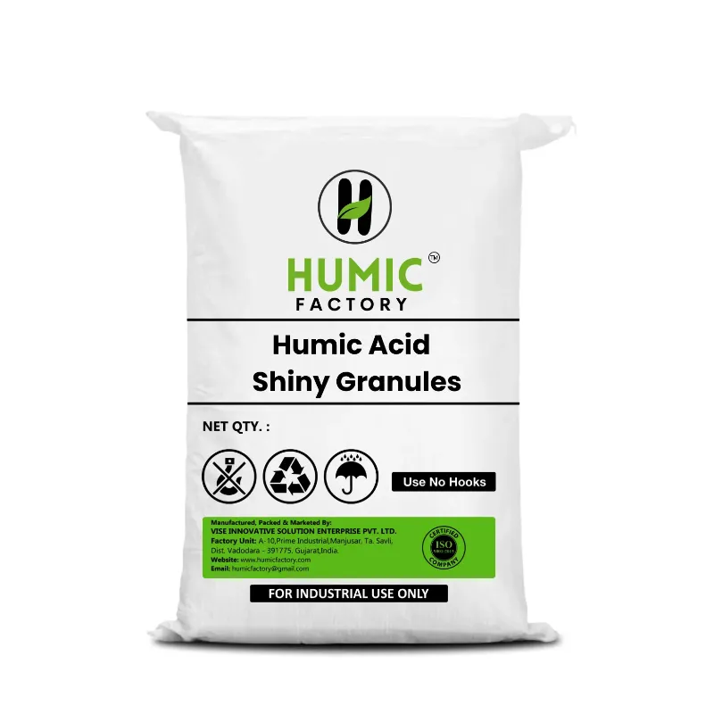 Humic Acid Shiny Granules – 60% humic acid – 25 kg Bag Packing Available